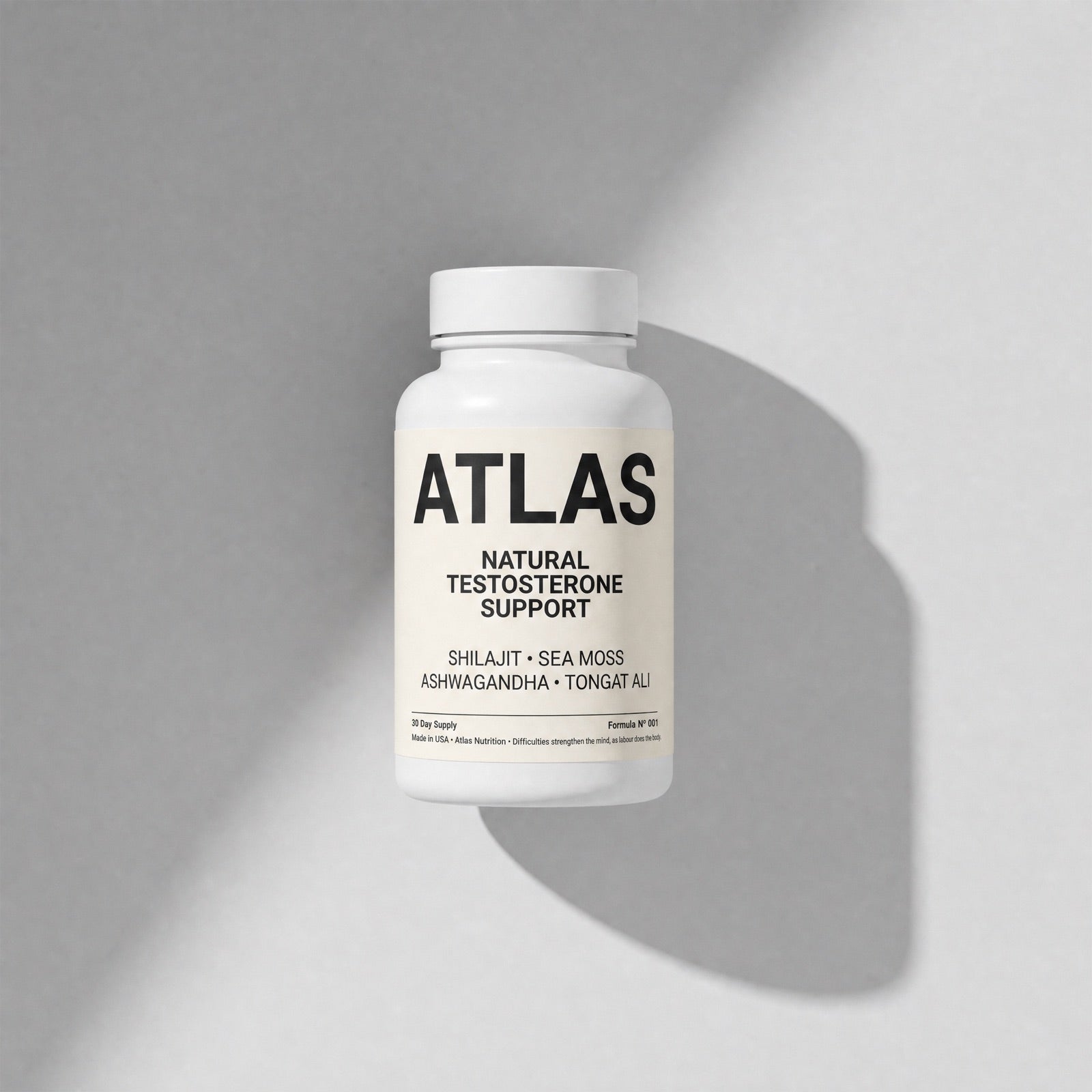 Atlas Natural Testosterone Support bottle